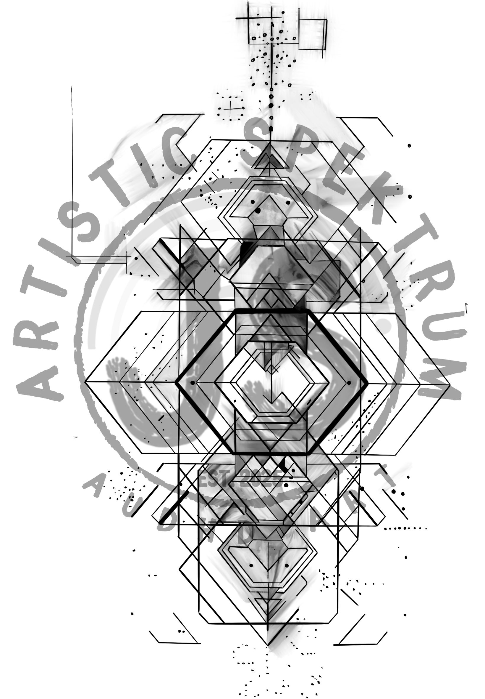 Geometric watercolor