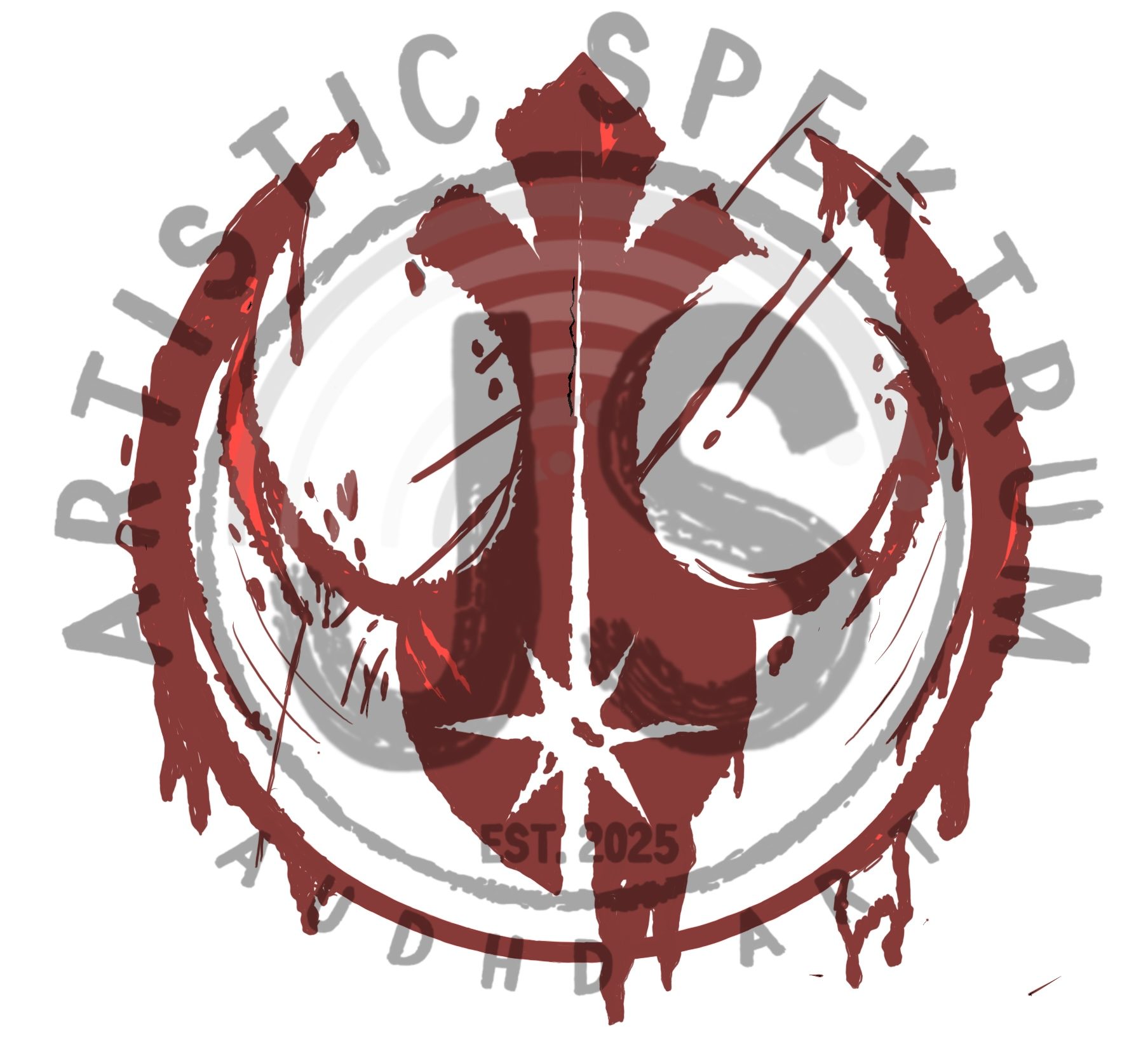 Rebel Jedi symbol faded