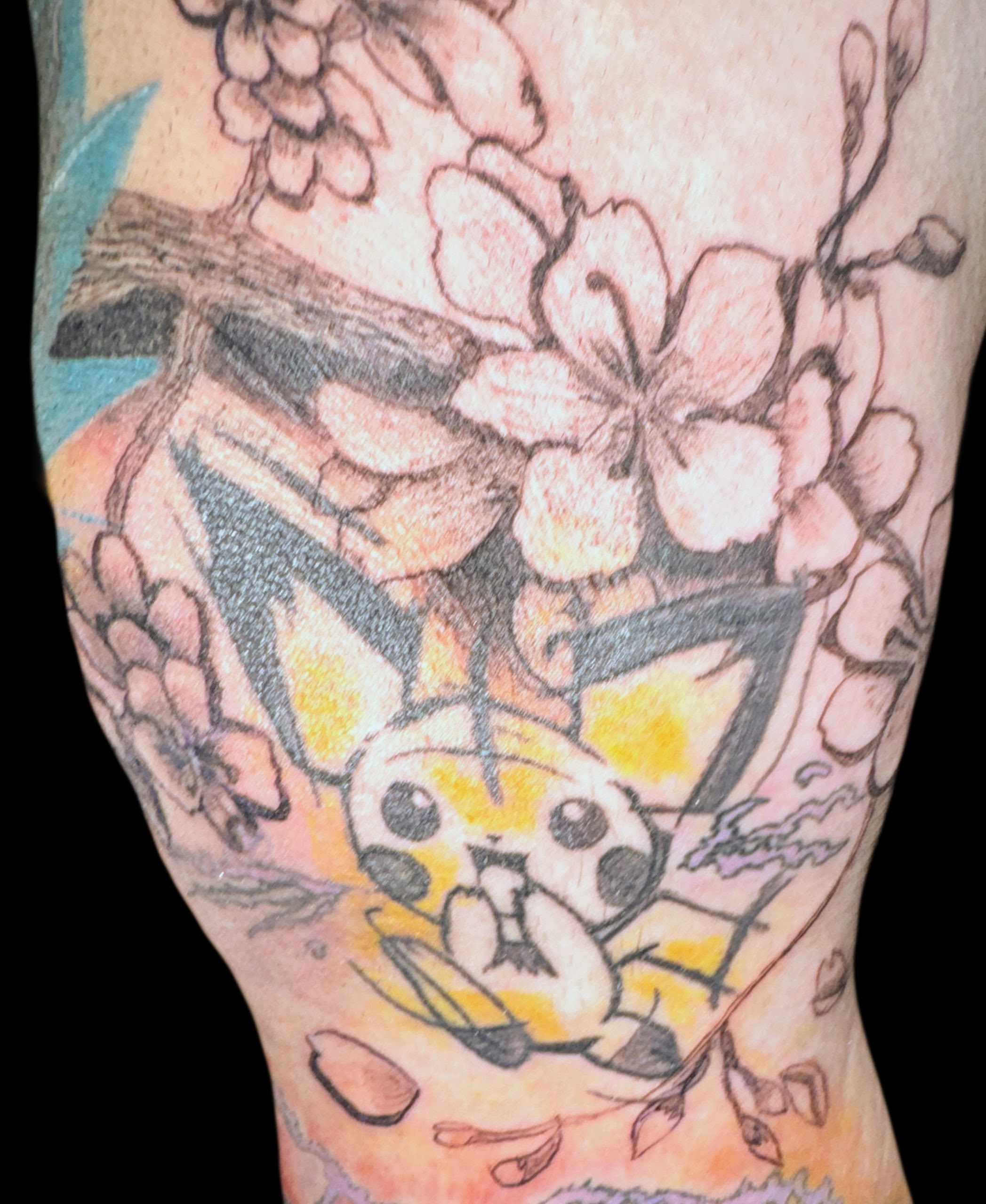 Pichu cherry blossom progress